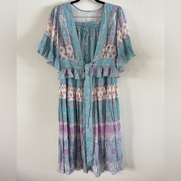 SPELL Lovers Beach ~ Lover's Beach Maxi Skirt And Top Two Piece Set in Paradise - Picture 2 of 16